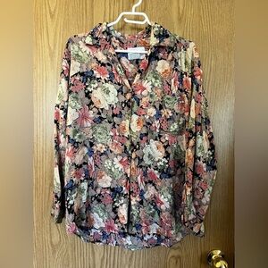 Vintage Floral Button Down Shirt